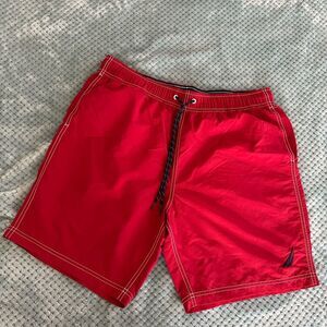 Nautica Men's Bold Red Swim Shorts